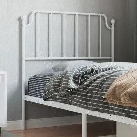 White metal headboard 90 cm by , Headboards and footboards - Ref: Foro24-373964, Price: 21,84 €, Discount: %