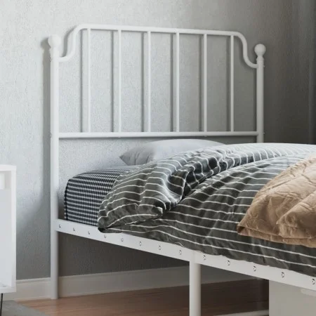 White metal headboard 90 cm by , Headboards and footboards - Ref: Foro24-373964, Price: 21,84 €, Discount: %