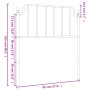 Cabecero de metal blanco 90 cm de , Cabeceros y pies de cama - Ref: Foro24-373964, Precio: 22,26 €, Descuento: %