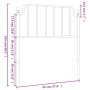 White metal headboard 90 cm by , Headboards and footboards - Ref: Foro24-373964, Price: 21,84 €, Discount: %