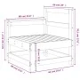 Garten-Ecksofa aus massivem Kiefernholz von , Modulare Sofas für den Außenbereich - Ref: Foro24-825500, Preis: 55,94 €, Rabat...