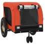 Remolque de bicicleta mascotas hierro tela Oxford naranja negro de , Cochecitos para mascotas - Ref: Foro24-94012, Precio: 98...