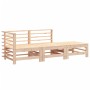 Juego de muebles de jardín 3 piezas madera maciza de pino de , Sofás modulares de exterior - Ref: Foro24-825646, Precio: 160,...