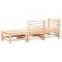Juego de muebles de jardín 3 piezas madera maciza de pino de , Sofás modulares de exterior - Ref: Foro24-825646, Precio: 160,...