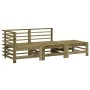Garden furniture set 3 pieces impregnated pine wood by , Modular outdoor sofas - Ref: Foro24-825652, Price: 140,17 €, Discoun...