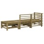 Juego de muebles de jardín 3 pzas madera de pino impregnada de , Sofás modulares de exterior - Ref: Foro24-825652, Precio: 14...