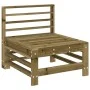 Garden furniture set 3 pieces impregnated pine wood by , Modular outdoor sofas - Ref: Foro24-825652, Price: 140,17 €, Discoun...
