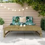 Taburete de jardín madera de pino impregnada 120x80 cm de , Sofás modulares de exterior - Ref: Foro24-825715, Precio: 92,95 €...