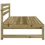 Sofás centrales de jardín 2 uds madera impregnada pino 120x80cm de , Sofás modulares de exterior - Ref: Foro24-825722, Precio...