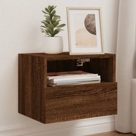 Mueble de pared TV madera ingeniería roble marrón 40x30x30 cm de , Muebles TV - Ref: Foro24-836852, Precio: 27,64 €, Descuent...