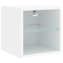 Muebles de TV de pared con luces LED 2 uds blanco 30x28,5x30 cm de , Muebles TV - Ref: Foro24-836974, Precio: 39,98 €, Descue...