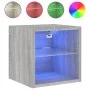 Mueble de TV de pared con luces LED gris Sonoma 30x28,5x30 cm de , Muebles TV - Ref: Foro24-836983, Precio: 26,49 €, Descuent...