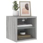 Mueble de TV de pared con luces LED gris Sonoma 30x28,5x30 cm de , Muebles TV - Ref: Foro24-836983, Precio: 27,00 €, Descuent...