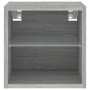 Mueble de TV de pared con luces LED gris Sonoma 30x28,5x30 cm de , Muebles TV - Ref: Foro24-836983, Precio: 27,00 €, Descuent...