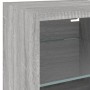 Mueble de TV de pared con luces LED gris Sonoma 30x28,5x30 cm de , Muebles TV - Ref: Foro24-836983, Precio: 27,00 €, Descuent...