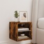 Mueble de TV de pared con luces LED roble ahumado 30x28,5x30 cm de , Muebles TV - Ref: Foro24-836981, Precio: 26,58 €, Descue...