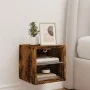 Mueble de TV de pared con luces LED roble ahumado 30x28,5x30 cm de , Muebles TV - Ref: Foro24-836981, Precio: 26,27 €, Descue...