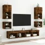 Mueble de TV de pared con luces LED roble ahumado 30x28,5x30 cm de , Muebles TV - Ref: Foro24-836981, Precio: 26,27 €, Descue...