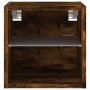 Mueble de TV de pared con luces LED roble ahumado 30x28,5x30 cm de , Muebles TV - Ref: Foro24-836981, Precio: 26,58 €, Descue...