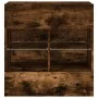 Mueble TV de pared con luces LED roble ahumado 58,5x30x60,5 cm de , Muebles TV - Ref: Foro24-837096, Precio: 54,29 €, Descuen...