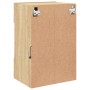 Mueble de TV de pared con luces LED roble Sonoma 40x30x60,5 cm de , Muebles TV - Ref: Foro24-837082, Precio: 42,56 €, Descuen...