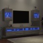 Muebles TV de pared luces LED 2 uds gris Sonoma 40x30x60,5 cm de , Muebles TV - Ref: Foro24-837089, Precio: 93,27 €, Descuent...