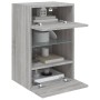 Muebles TV de pared luces LED 2 uds gris Sonoma 40x30x60,5 cm de , Muebles TV - Ref: Foro24-837089, Precio: 93,27 €, Descuent...