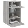 Muebles TV de pared luces LED 2 uds gris Sonoma 40x30x60,5 cm de , Muebles TV - Ref: Foro24-837089, Precio: 91,85 €, Descuent...