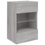 Muebles TV de pared luces LED 2 uds gris Sonoma 40x30x60,5 cm de , Muebles TV - Ref: Foro24-837089, Precio: 91,85 €, Descuent...