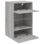 Muebles TV de pared luces LED 2 uds gris Sonoma 40x30x60,5 cm de , Muebles TV - Ref: Foro24-837089, Precio: 91,85 €, Descuent...
