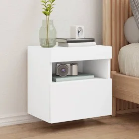 Muebles de TV de pared con luces LED 2 uds blanco 40x30x40 cm de , Muebles TV - Ref: Foro24-837170, Precio: 77,48 €, Descuent...