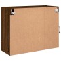 Mueble TV de pared con luces LED roble marrón 78,5x30x60,5 cm de , Muebles TV - Ref: Foro24-837105, Precio: 66,94 €, Descuent...