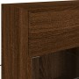 Mueble TV de pared con luces LED roble marrón 78,5x30x60,5 cm de , Muebles TV - Ref: Foro24-837105, Precio: 66,94 €, Descuent...