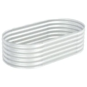 Arriate de acero galvanizado plateado 160x80x44 cm de vidaXL, Maceteros y jardineras - Ref: Foro24-45519, Precio: 85,68 €, De...