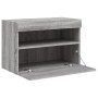 Mueble de TV de pared con luces LED gris Sonoma 60x30x40 cm de , Muebles TV - Ref: Foro24-837193, Precio: 51,62 €, Descuento: %