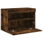 Mueble de TV de pared con luces LED roble ahumado 60x30x40 cm de , Muebles TV - Ref: Foro24-837191, Precio: 57,95 €, Descuent...