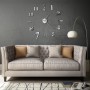 Reloj de pared 3D de diseño moderno 100 cm XXL plateado de vidaXL, Relojes de pared - Ref: Foro24-50636, Precio: 28,71 €, Des...