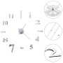 Reloj de pared 3D de diseño moderno 100 cm XXL plateado de vidaXL, Relojes de pared - Ref: Foro24-50636, Precio: 28,71 €, Des...