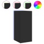Mueble de TV de pared con luces LED negro 30,5x35x70 cm de , Muebles TV - Ref: Foro24-837234, Precio: 48,73 €, Descuento: %