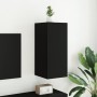Mueble de TV de pared con luces LED negro 30,5x35x70 cm de , Muebles TV - Ref: Foro24-837234, Precio: 48,73 €, Descuento: %