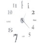 Reloj de pared 3D de diseño moderno 100 cm XXL plateado de vidaXL, Relojes de pared - Ref: Foro24-50636, Precio: 28,71 €, Des...