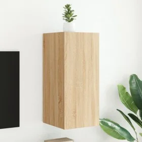 Mueble de TV de pared con luces LED roble Sonoma 30,5x35x70 cm de , Muebles TV - Ref: Foro24-837236, Precio: 46,77 €, Descuen...