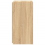 Mueble de TV de pared con luces LED roble Sonoma 30,5x35x70 cm de , Muebles TV - Ref: Foro24-837236, Precio: 47,80 €, Descuen...