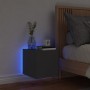 Mueble de TV de pared con luces LED negro 30,5x35x30 cm de , Muebles TV - Ref: Foro24-837220, Precio: 37,33 €, Descuento: %