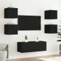 Mueble de TV de pared con luces LED negro 30,5x35x30 cm de , Muebles TV - Ref: Foro24-837220, Precio: 37,33 €, Descuento: %