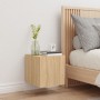 Mueble de TV de pared con luces LED roble Sonoma 30,5x35x30 cm de , Muebles TV - Ref: Foro24-837222, Precio: 34,29 €, Descuen...