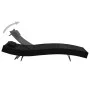 Tumbona con cojín ratán sintético negro de vidaXL, Tumbonas - Ref: Foro24-44717, Precio: 90,90 €, Descuento: %