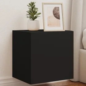 Mueble de TV de pared con luces LED negro 40,5x35x40 cm de , Muebles TV - Ref: Foro24-837248, Precio: 42,73 €, Descuento: %