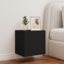 Mueble de TV de pared con luces LED negro 40,5x35x40 cm de , Muebles TV - Ref: Foro24-837248, Precio: 43,23 €, Descuento: %