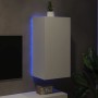 Mueble de TV de pared con luces LED blanco 40,5x35x80 cm de , Muebles TV - Ref: Foro24-837260, Precio: 52,30 €, Descuento: %